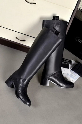 CHANEL Knee-high boots Lined with fur Women--045